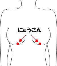 乳根のツボ